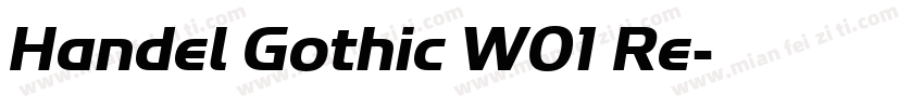 Handel Gothic W01 Re字体转换